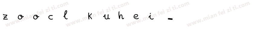 zoocl kuhei字体转换